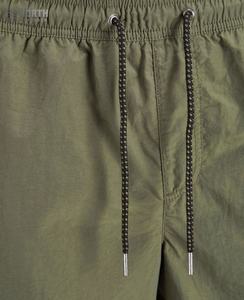 Shorts de sport pour homme, design tendance, décontractés, pour la course à pied, l'entraînement, taille mi-haute élastique, polyester et coton, motif uni, entraînement sportif pour homme - Product Image 4