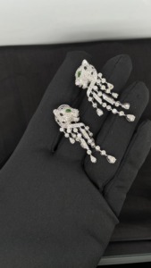 ต่างหูเพชรธรรมชาติขนาดเล็กที่ขายดีที่สุดกับต่างหูเพชรทองแท้14 KT 18 KT สำหรับผู้หญิงของขวัญเครื่องประดับแฟชั่น - Product Image 4