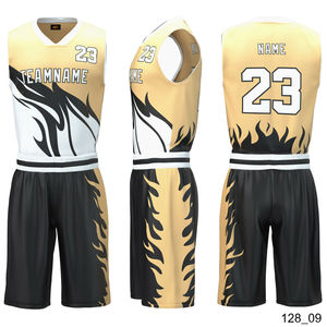 Uniforme de basket-ball pour hommes et femmes Ensemble de maillots Nom de l'équipe Logo Impression Numéro Vêtements de sport de basket-ball - Product Image 4