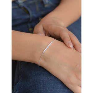 Pulsera de diamantes de plata de moda americana para mujer - Product Image 4