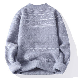 Pull en mohair 100% coton du meilleur matériau du fabricant pakistanais pulls respirants pour hommes de la saison d'hiver au prix d'usine - Product Image 2