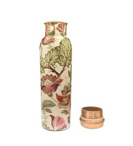 Botella de cobre Ayurvédico a prueba de fugas hecha a mano y libre de toxinas para una hidratación segura y un uso saludable del agua potable - Product Image 6