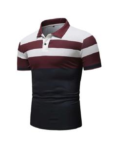 Nuevo diseño personalizado bordado Logo 95% algodón 5% spandex hombre Golf negocios uniforme Color sólido Polo camisa - Product Image 2