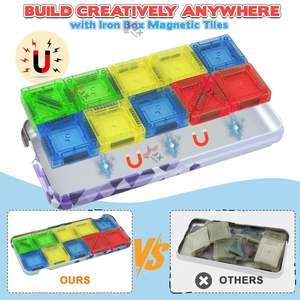 Juego de 32 Piezas de Bloques Magnéticos Mini - Juguete de Construcción STEM para Niños, Material ABS No Tóxico, Edades 3-6, Compatible con las Principales Marcas - Product Image 3
