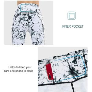 Women's High Quality Sublimation Printed Athletic Compression Leggings Elastic Waist High Breathable Stretch Quick Dry - Product Image 6