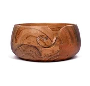 Cuenco de Madera Natural para Hilos, Estilo Moderno, Ecológico, Multifuncional, de Alta Calidad, Redondo, Brillante y Pulido, Soporte para Hilos de Madera - Product Image 2