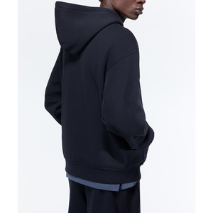 Sudadera con Capucha Personalizada Unisex para Hombre, Corte Cuadrado, Hombros Caídos, Lisa, 100% Algodón Ecológico, Logotipo Bordado, Sudadera con Capucha de Lujo con Cremallera - Product Image 4