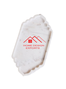 Plateau en marbre noir de dernière conception avec poignée en métal fini doré - Product Image 6