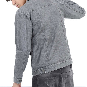 Vestes en jean pour hommes personnalisées de haute qualité Style bouffant confortable avec col rond Services OEM Nouveau design - Product Image 4