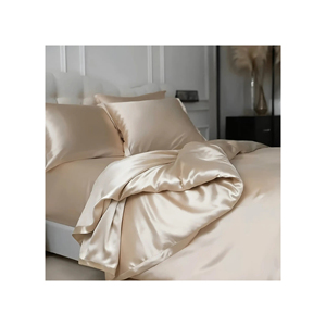 Super Quality Soft Home <b>Bed</b> Sheet Set with Modern Design Oeko-Tex Standard 100 Silk Duvet Cover and Silk Sheets - Product Image 5