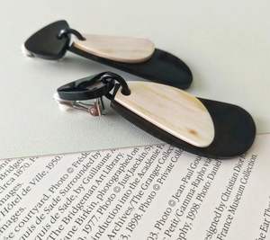 Love Style by HF Crafts' Pendientes de cuerno de búfalo natural de lujo Calidad Premium Pulido India Importación - Product Image 2