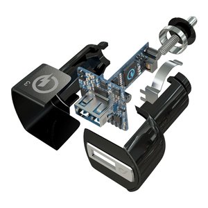 Cargador de Coche USB Tipo-C de 18W para Qualcomm, Kit CBRHUKITQCTYCK, Adaptador para Encendedor de Cigarrillos, Categoría de Producto: Cargadores y Adaptadores - Product Image 4