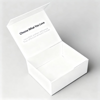Boîte à bijoux en carton personnalisée de luxe avec fermeture magnétique, portable, écologique, imperméable, boîte à cadeaux, portefeuille, boîte à monnaie, gaufrée