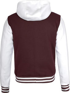 2026 Blouson Bomber Varsity Letterman de baseball personnalisé OEM avec broderie et écussons en toile, col montant, style vintage, grande taille, hiver - Product Image 5