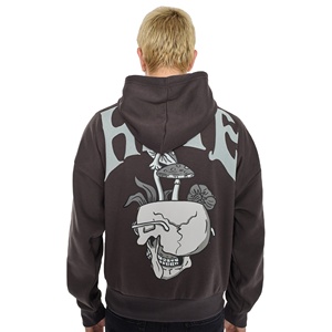 Sweats à capuche épais personnalisés pour hommes Logo Sweats à capuche oversize pour hommes Impression bouffante - Product Image 6