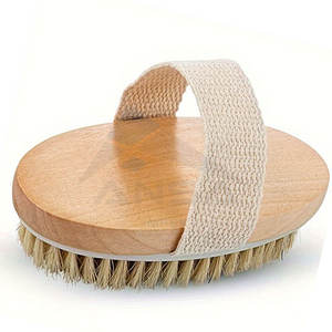 Brosse de toilettage vétérinaire écologique pour chevaux avec poils naturels doux manche en bois en plastique durable perte de bain quotidienne - Product Image 5