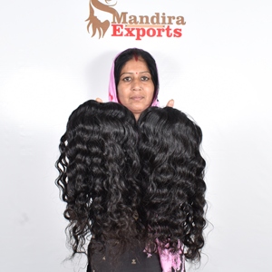 Vendeurs vierges indiens crus 100% naturels vierges en gros Extensions de cheveux humains crus ondulés à tissage crépus non transformés - Product Image 4