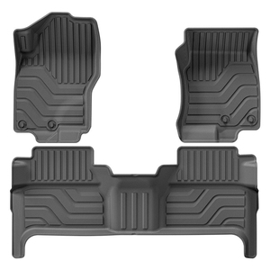 Thảm sàn cho Nissan biên giới 2022 2023 2024 TPE Thảm Tất cả thời tiết lót sàn phụ kiện 1st 2nd hàng thảm xe nội thất màu đen - Product Image 1