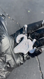 Colgante Unisex Personalizado de Plata de Ley 925 con Incrustaciones de Diamantes de Moissanita, Estilo Hip Hop, Acero Inoxidable, Joyería de Moda para Fiestas, Regalo - Product Image 3