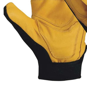 Pakistan Maker Último diseño Guantes de trabajo de doble palma para uso Guantes mecánicos Cuero para la venta - Product Image 5