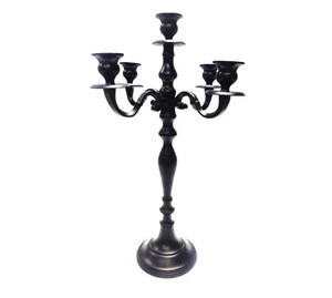 Tall Metal <b>Candle</b> Holder Nickel Modern 5 Arms <b>Tea</b> <b>Light</b> Holder Long Stem Candelabra for Home Decoration Centerpiece Wedding - Product Image 3
