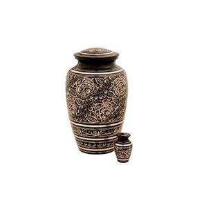 Urne funéraire élégante et artisanale de grande taille pour adultes, vase décoratif pour le sol, pour les funérailles - Product Image 6