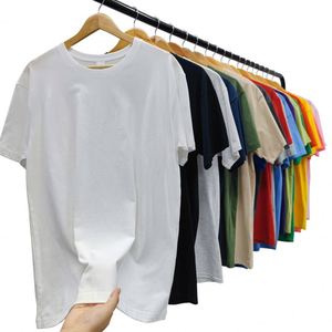 180 GSM เสื้อยืด100% เสื้อโปโลสำหรับผู้ชายผ้าคอตตอนสีขาวล้วนสีดำล้วน - Product Image 1
