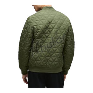 Vente en gros Blouson aviateur d'hiver matelassé de luxe pour hommes style de rue personnalisé avec col montant - Product Image 3