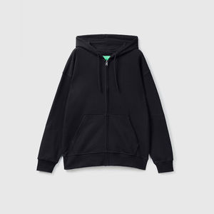 Custom Unisex Zip up Hoodie 100% Cotton Puff Print with Logo <b>Men's</b> and Women's Winter <b>Fleece</b> Hooded <b>Jacket</b> Thermal for <b>men</b> - Product Image 3