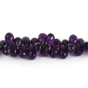 Gota de pera de piedra preciosa de amatista suelta con corte de taladro Todas las formas y tamaños Cortado en pedidos personalizados en precios al por mayor - Product Image 2