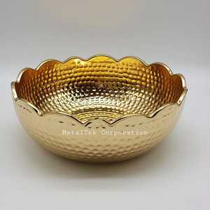 ชามช็อคโกแลตผลไม้ชุบทองสไตล์อาหรับทรงหอยเชลล์หรูหราทันสมัยสำหรับงานปาร์ตี้ที่บ้านชามช็อคโกแลตที่ทันสมัย - Product Image 3