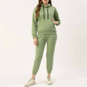 Derniers survêtements pour femmes en coton 100% confortables, à capuche, unis, décontractés, grande taille, design élégant et tendance, imprimés sur mesure - Product Image 1