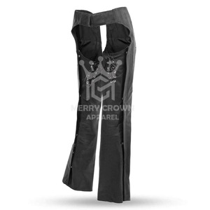Chaps de cuero de alta calidad para montar a caballo de estilo clásico 2025 Pakistan Made Men Horse Riding Chaps - Product Image 2