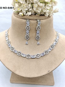Ensemble de collier de fête classique américain en laiton et zircon SKU 6461 C-8 - Product Image 3