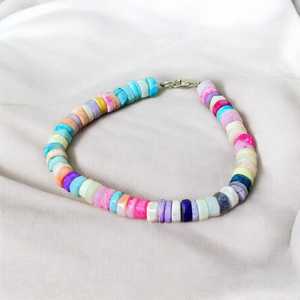 2025 été à la mode perlé Bracelet multi-couleur opale Heishi avec 5-6mm rond lisse bonbons perles de pierre pour les anniversaires - Product Image 4
