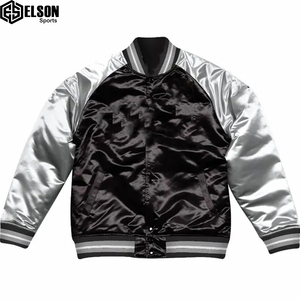 เลตเตอร์แมนเชนิลล์เสื้อแจ็กเก็ตหนังแขนยาวปักลายผ้ากำมะหยี่ - Product Image 5