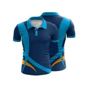 เสื้อคริกเก็ตสำหรับผู้ชายเสื้อทีมคริกเก็ตเสื้อเจอร์ซีย์ดีไซน์ใหม่สีพิมพ์ลายโลโก้ตามสั่ง - Product Image 1