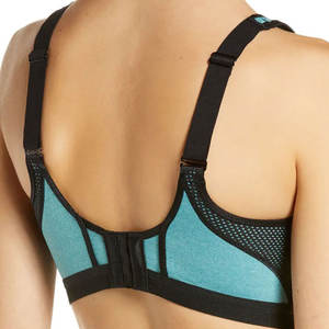 Sujetador deportivo de mujer de calidad superior transpirable sin costuras Spandex poliéster logotipo frontal - Product Image 4