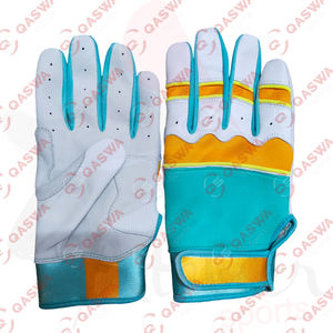 Gants de frappeur de baseball durables confortables personnalisés multicolores à manchette courte de conception unique professionnelle pour adultes et jeunes - Product Image 6