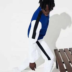 Conjunto de Jogger con logotipo personalizado de etiqueta privada, chándal para hombre, conjunto de chándal ajustado con cremallera, chándal de nailon de dos piezas para hombre - Product Image 3