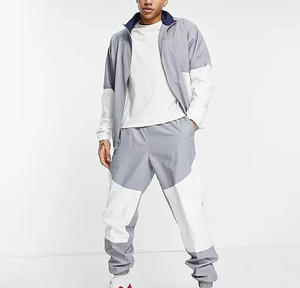 ชุดแจ็คเก็ตมีฮู้ดแบบซิป น้ำหนักเบา ผลิตจากไนลอน พร้อมกางเกงจ็อกเกอร์ ชุดกีฬา ชุดวอร์มกันลม และชุดแทรคสูทเข้าชุด - Product Image 2