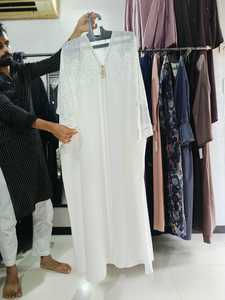 Abayas musulmanes traditionnelles pour femmes de qualité supérieure élégantes modestes brodées à la main pierres de travail dur tissu respirant dubaï robes formelles - Product Image 2