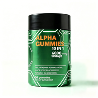 Gummies OEM de Saussurea lactone en gros pour hommes d'élite – Formule énergétique 10-en-1 – Usine de suppléments personnalisés sous marque privée