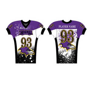 Maillot de football américain personnalisé à 12 panneaux, imprimé, séchage rapide, couleurs personnalisées et design unisexe – Vente en gros - Product Image 2