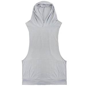 Hombres gimnasio sudaderas con capucha camiseta sin mangas Muscular gimnasio Wea chaleco transpirable culturismo con capucha entrenamiento chaleco sostenible respetuoso con el medio ambiente - Product Image 3