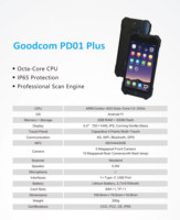 Terminal de mano de alta seguridad, alta protoección, grado Industrial, Android, PDA, con escáner