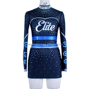 Ensembles de pom-pom girl sans manches personnalisables pour les uniformes de l'équipe scolaire - Product Image 1