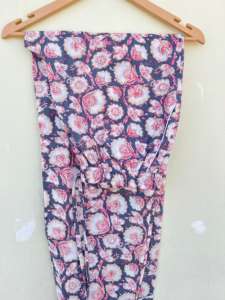 ชุดนอนผ้าฝ้าย100% ทำด้วยมือสไตล์อินเดียชุดนอนหรูหราพิมพ์ลายดอกไม้หรูหราสำหรับวันหยุดฤดูร้อนฤดูใบไม้ร่วงฤดูหนาวเช้า - Product Image 6