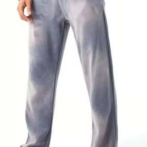 Último diseño de chándales lavados con ácido para hombres, ropa deportiva cómoda transpirable, chándales lavados con ácido de alta calidad a bajo precio - Product Image 3