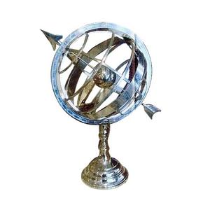 High Quality Brass World <b>Globe</b> Decorative Sculpture Best Aluminium Gold Color Hot Selling Art Style Hollow Rotation Design - Product Image 4